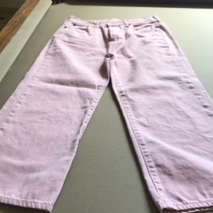 BCBG pink cropped pants